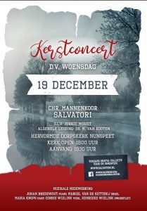 Dorpskerk van Nunspeet kerstconcert Chr. Mannenkoor Salvatori