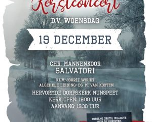 Dorpskerk van Nunspeet kerstconcert Chr. Mannenkoor Salvatori