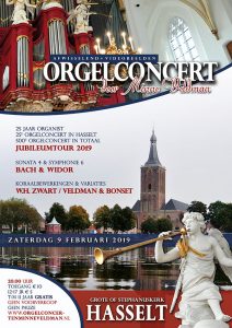 Grote kerk te Hasselt jubileumconcert Minne Veldman 25 jaar