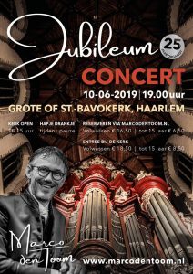 Grote kerk te Haarlem jubileumconcert Marco den Toomjpg