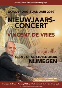 Grote kerk van Nijmegen nieuwjaarsconcert Vincent de Vries
