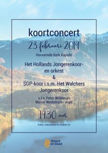 Hervormde kerk in Kappele concert met Hollands jongerenkoor