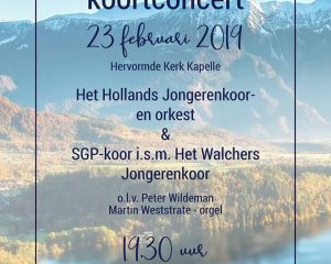 Hervormde kerk in Kappele concert met Hollands jongerenkoor