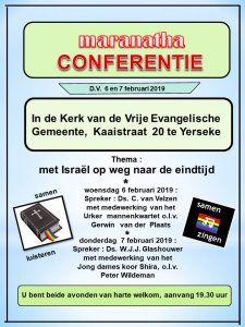 Maranatha conferentie bij Vrije Evangelische Gemeente te Yerseke