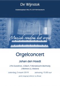 De Wijnstok te Dordrecht concert met Johan den Hoedt