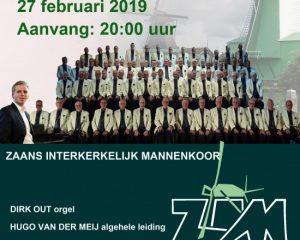 Grote kerk te Westzaan Sing in Zaans Interkerkelijk mannenkoor