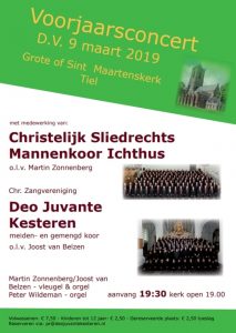 Sint Maartenskerk in Tiel voorjaarsconcert