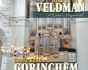 Grote kerk te Gorinchem Minne Veldman 25 jaar organist