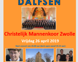 Grote kerk te Dalfsen oranjeconcert