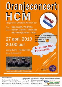 Grote kerk te Hoogeveen oranjeconcert