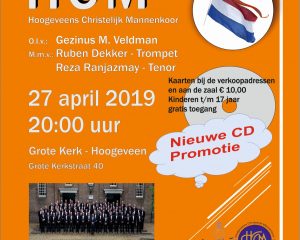 Grote kerk te Hoogeveen oranjeconcert