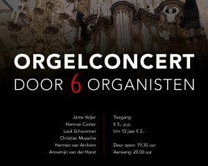 Amateur-organisten concerteren in de Bovenkerk van Kampen
