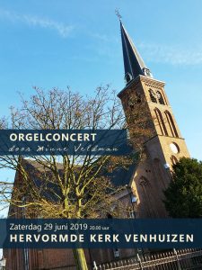 Hervormde kerk te Venhuizen orgelconcert Minne Veldman