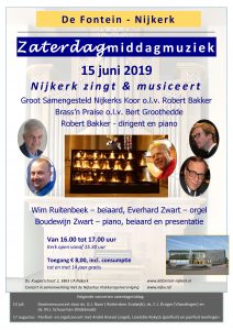 Nijkerk en zingt en musiceert in de Fontein