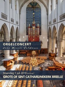 Sint Catharijnekerk te Brielle met organist Minne Veldman