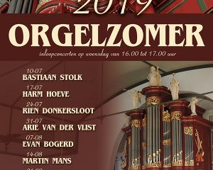 Bethelkerk te Urk orgelzomer 2019 met Minne Veldman