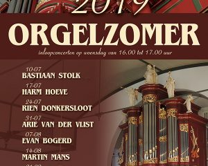 Bethelkerk van Urk orgelzomer 2019 met Vincent de Vries