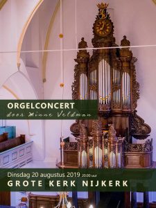 Grote kerk te Nijkerk orgelconcert Minne Veldman