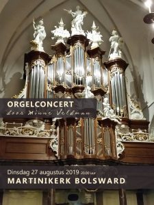 Martinikerk te Bolsward orgelconcert met Minne Veldman
