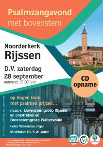 Noorderkerk te Rijssen psalmzangavond met bovenstem