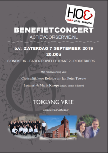 Sionskerk te Ridderkerk benefietconcert actie voor servie