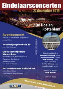 De Doelen van Rotterdam eindejaarsconcert avond 2019