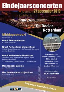 De Doelen van Rotterdam eindejaarsconcert middag 2019