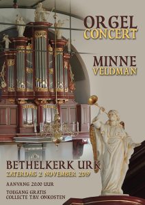 Bethelkerk te Urk orgelconcert met Minne Veldman