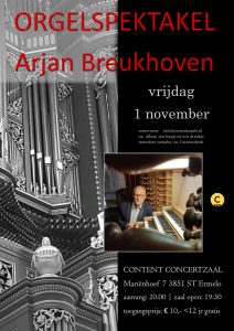 Content concertzaal te Ermelo met Arjan Breukhoven