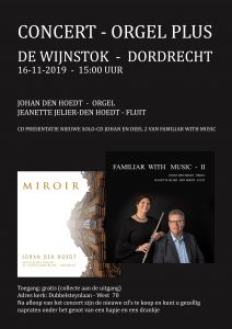 De Wijnstok te Dordrecht concert met cd presentaties