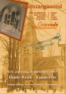 oude kerk te Lunteren psalmzangavond met Cresendo