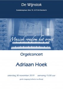Adriaan Hoek in concert in de Wijnstok Dordrecht