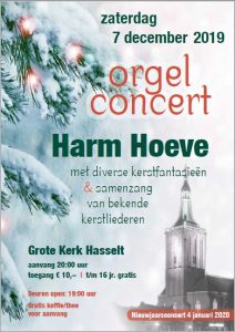 Grote kerk in Hasselt kerstconcert Harm Hoeve