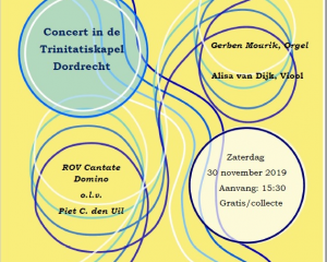 Trinitatiskapel te Dordrecht met ROV Cantate Domino