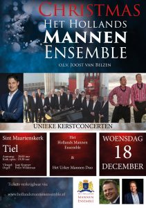 Christmas met het Hollands Mannenensemble in Tiel