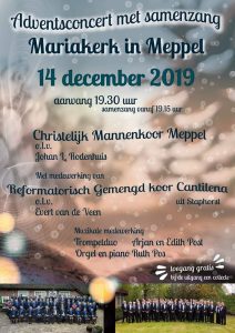 Mariakerk in Meppel adventsconcert met samenzang