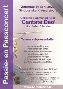 Cantate Deo paasconcert in de Sint-Joriskerk van Amersfoort