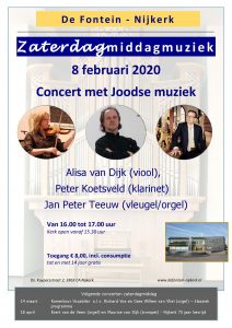 Joodse muziek in De Fontein te Nijkerk