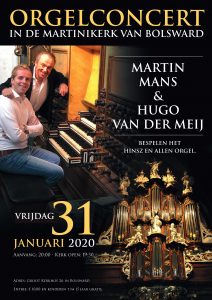 Martinikerk te Bolsward met Martin Mans en Hugo van der Meij