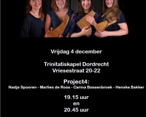 Concert met project 4 Trinitatiskapel te Dordrecht