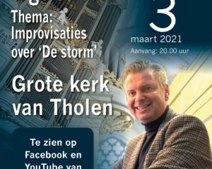 De storm unieke orgelstream met improvisaties door Peter Wildeman