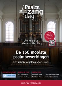 Een unieke orgeldag voor Israël vanuit Den Haag