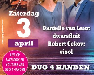 Passie en paasconcert Duo 4 handen vanuit de Augustijnenkerk te Dordrecht