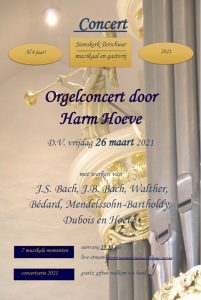 Sionskerk te Terschuur orgelconcert met Harm Hoeve