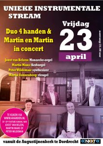 Martin en Martin en Duo 4 handen in concert op 23-4-2021