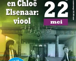 Chloë Elsenaar viool en Duo 4 handen vanuit de Augustijenkerk te Dordrecht