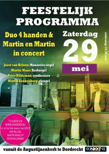 Feestelijk programma met Duo 4 handen en Martin en Martin vanuit Dordrecht