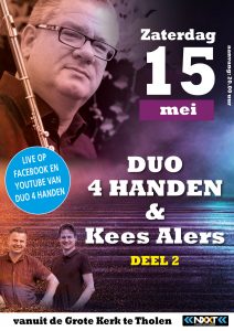 Kees alers en Duo 4 handen vanuit de Grote kerk te Tholen