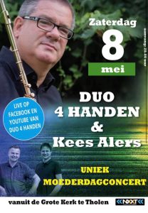 Uniek moederdagconcert met Duo 4 handen en Kees Alers