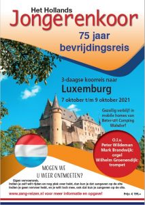 Het Hollands Jongerenkoor heeft een koorreis naar Luxemburg